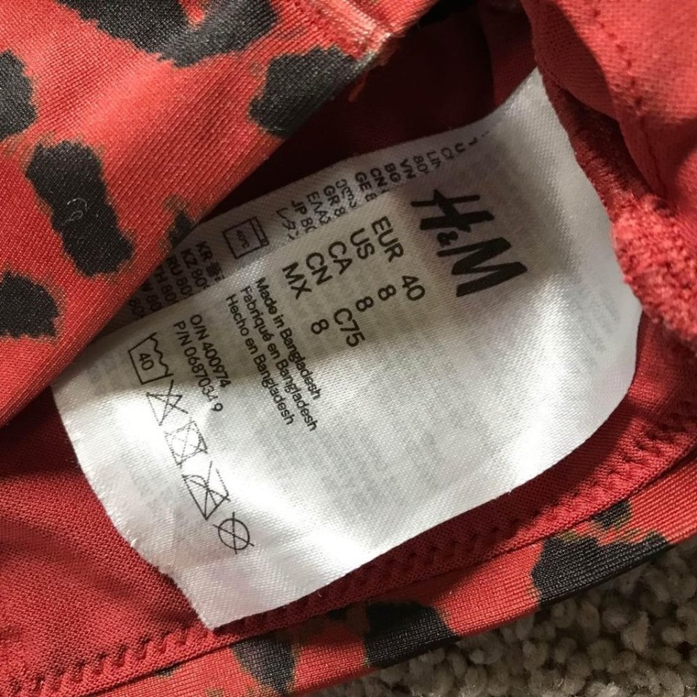 H&M women’s size 8 bikini swimsuit top - Picture 3 of 5